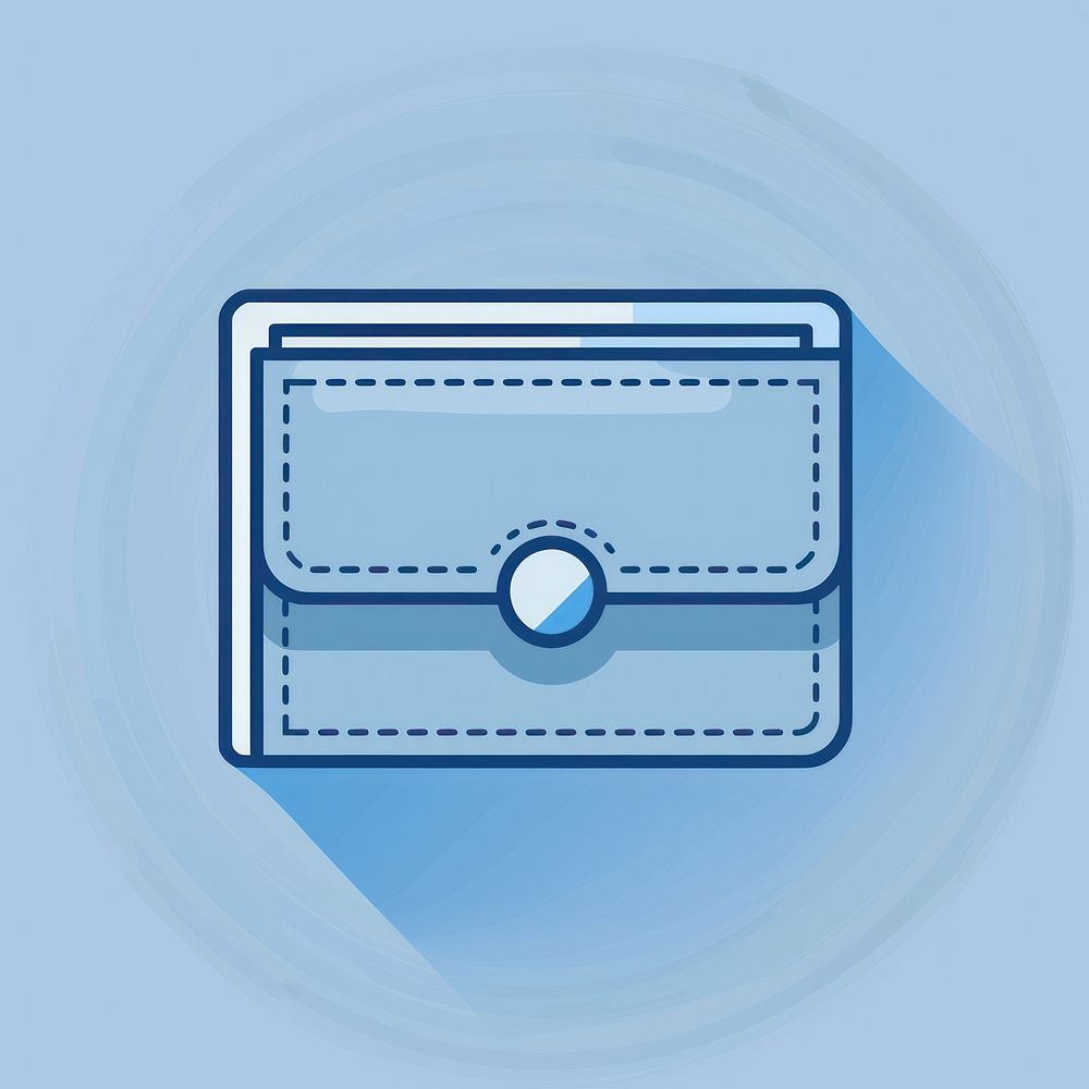 Wallet icon disk.