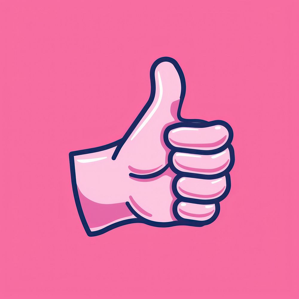 Thumbs up icon finger person human.