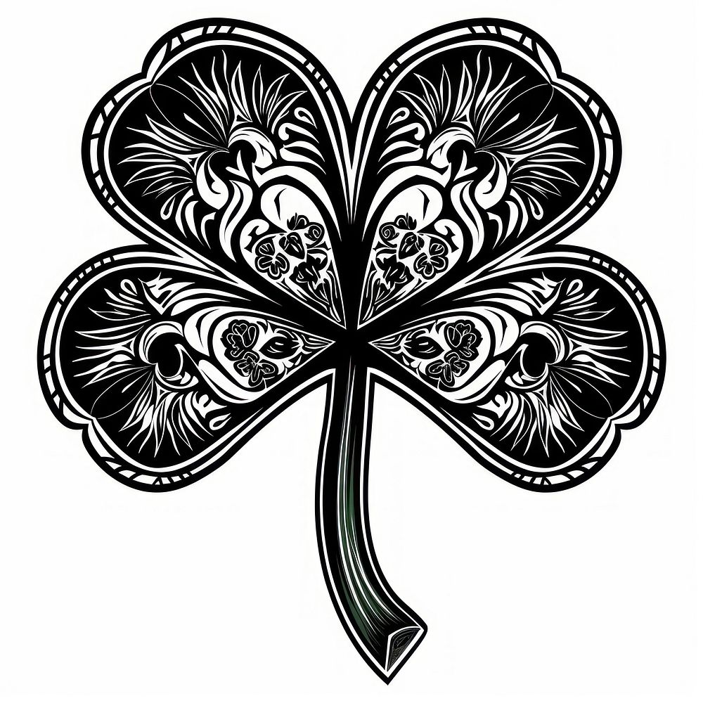 Clover tattoo flash illustration illustrated accessories accessory.