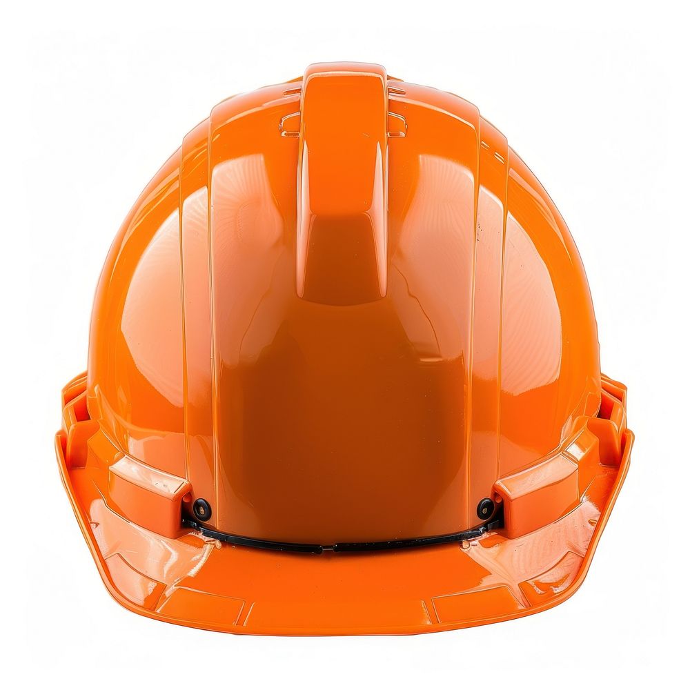 Photo of orange construction helmet clothing apparel hardhat.