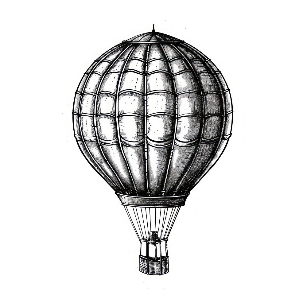 Hot air balloon tattoo flash | Free Photo Illustration - rawpixel