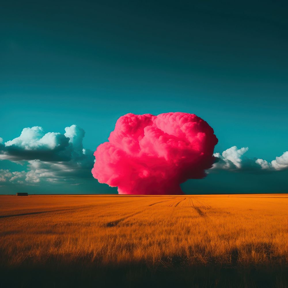 Photo of a Cloud explosion outdoors nature.