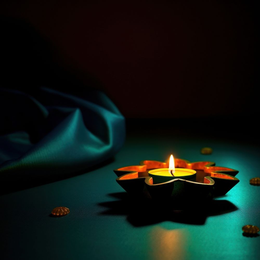 Photo of a Diwali diwali festival candle.