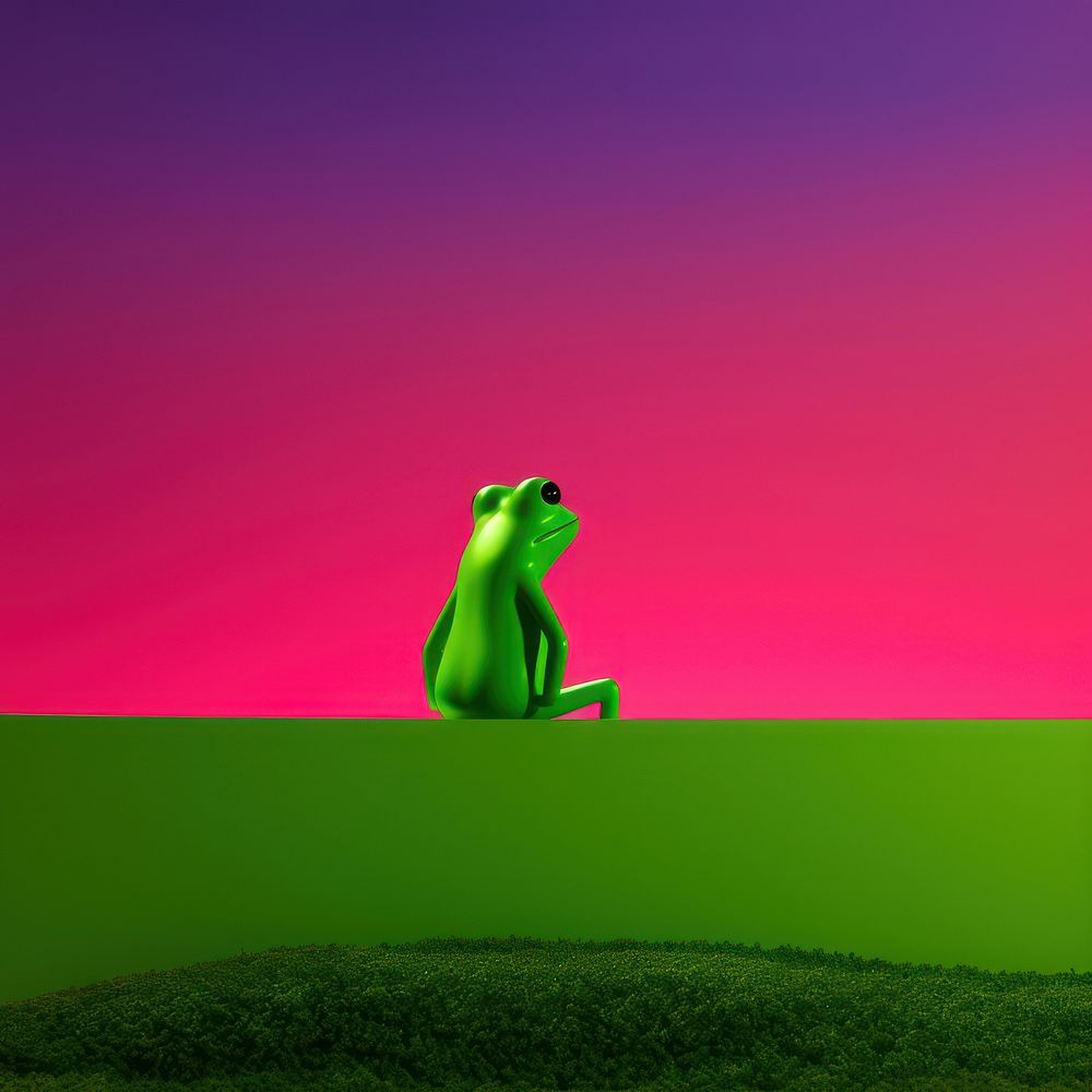Photo of a frog green amphibian wildlife.