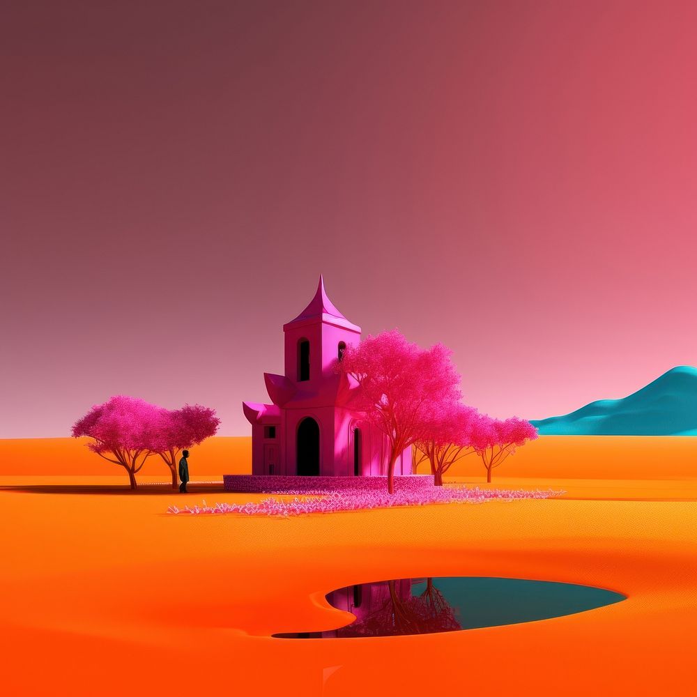 Photo of a Hindu concept art outdoors scenery blossom.