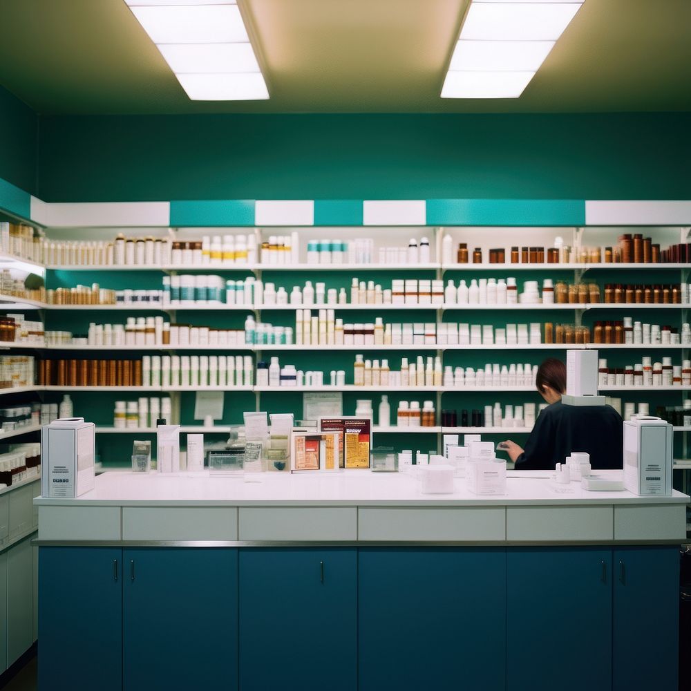 Pharmacy indoors person adult.