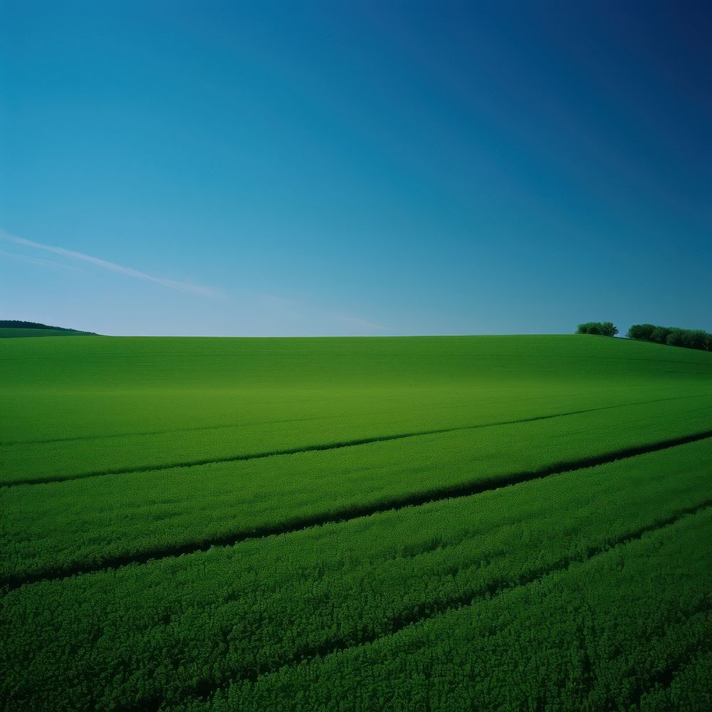 Photo of green field land countryside outdoors.