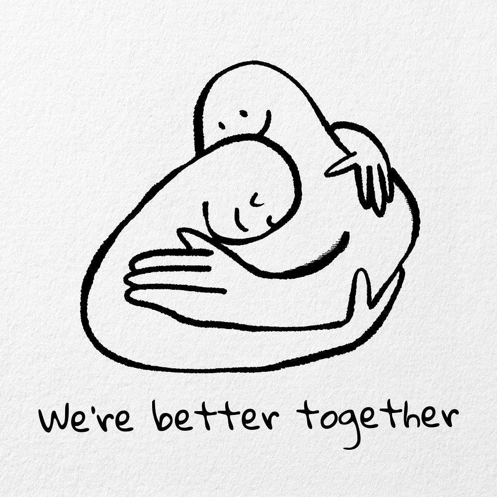 We're better together post template