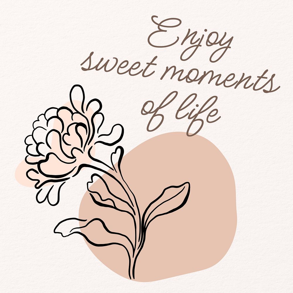 Sweet moment quote post template