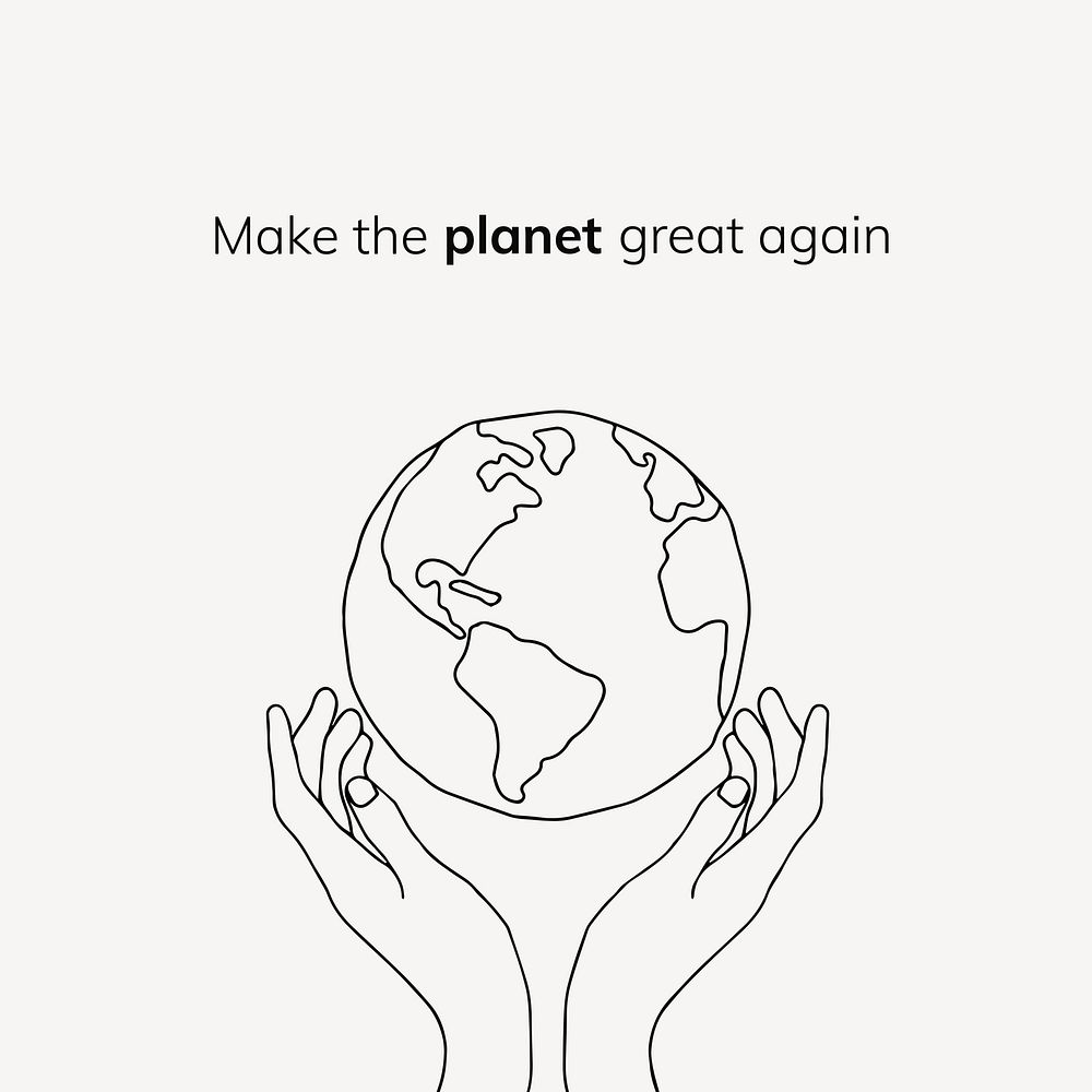 Environment quote Instagram post template