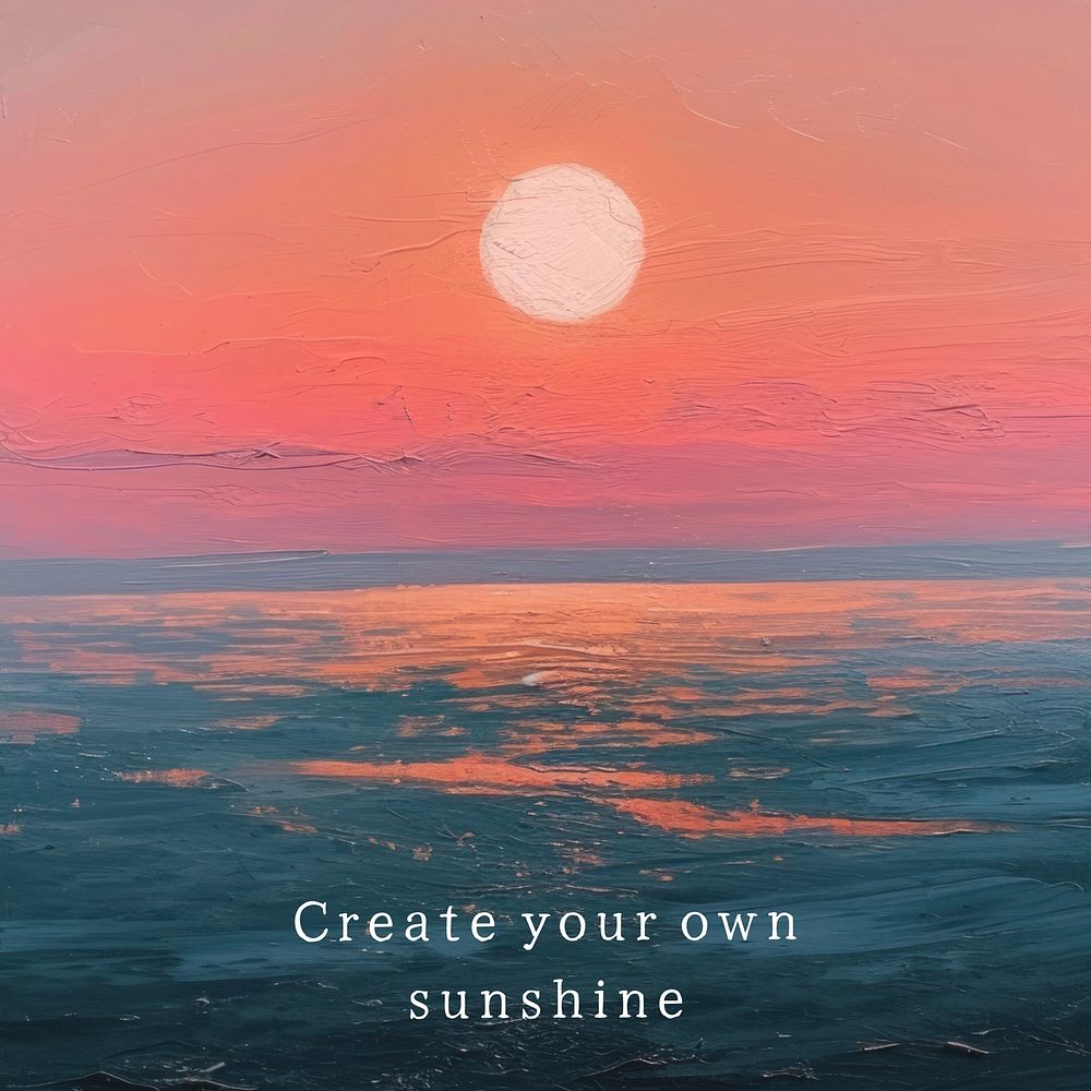 Create your own sunshine quote Instagram post