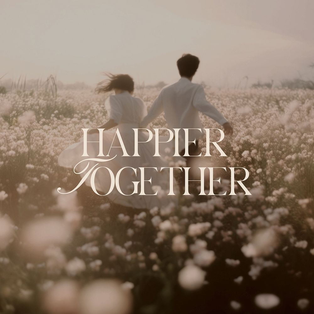 Happier together Instagram post template