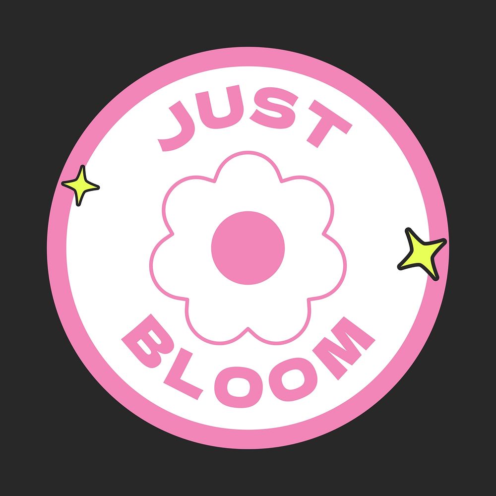 Bloom, positivity quote Instagram post template