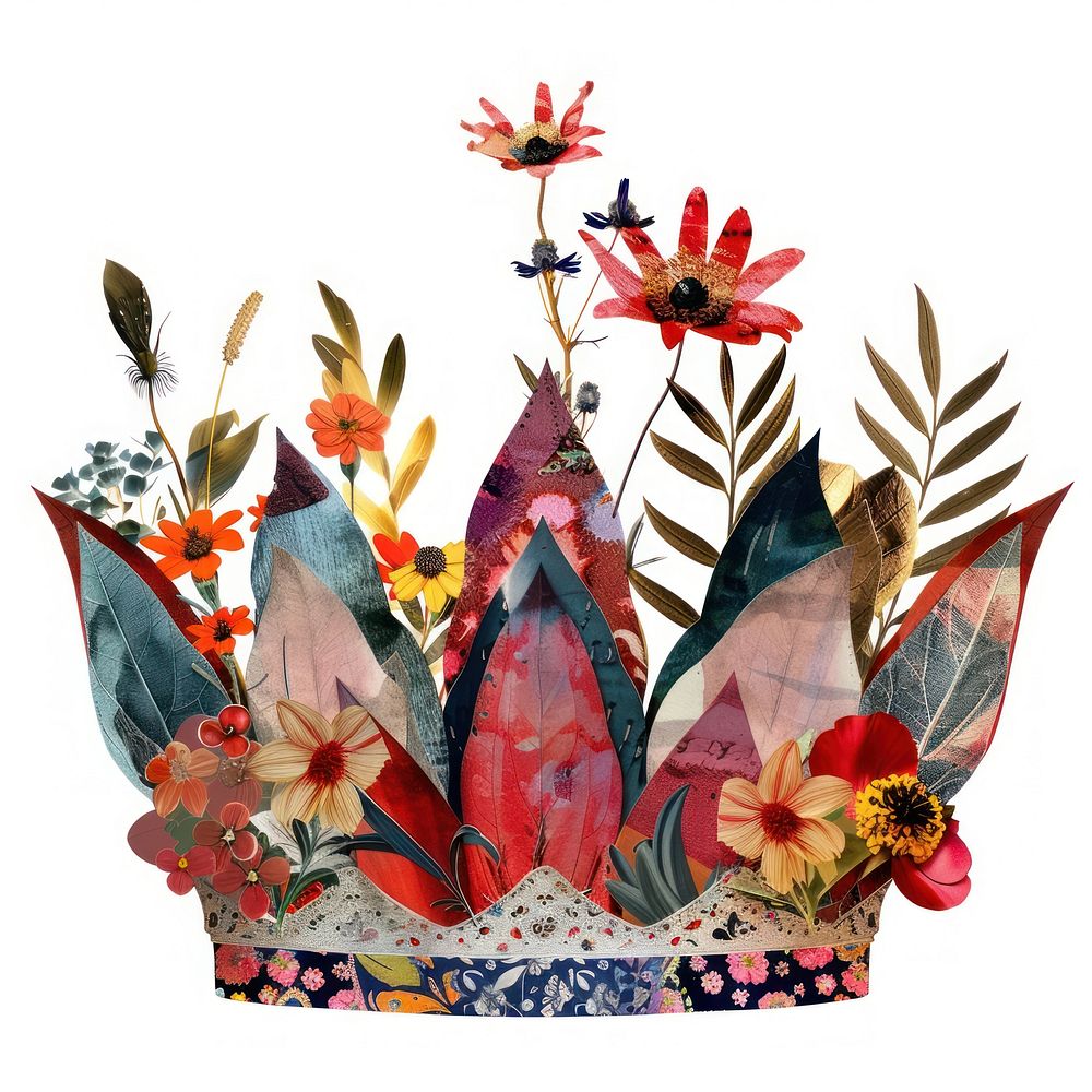 Flower Collage crown flower representation accessories.