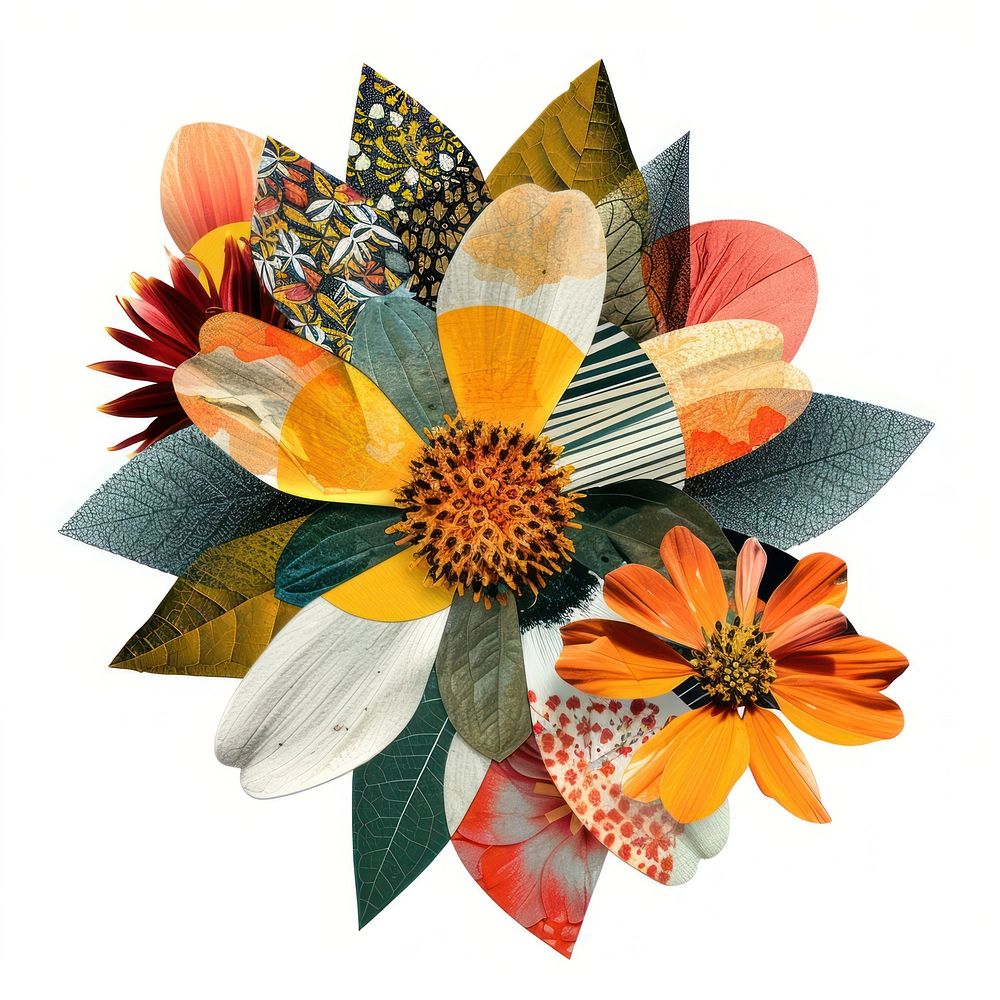 Flower Collage sumflower pattern sunflower collage.