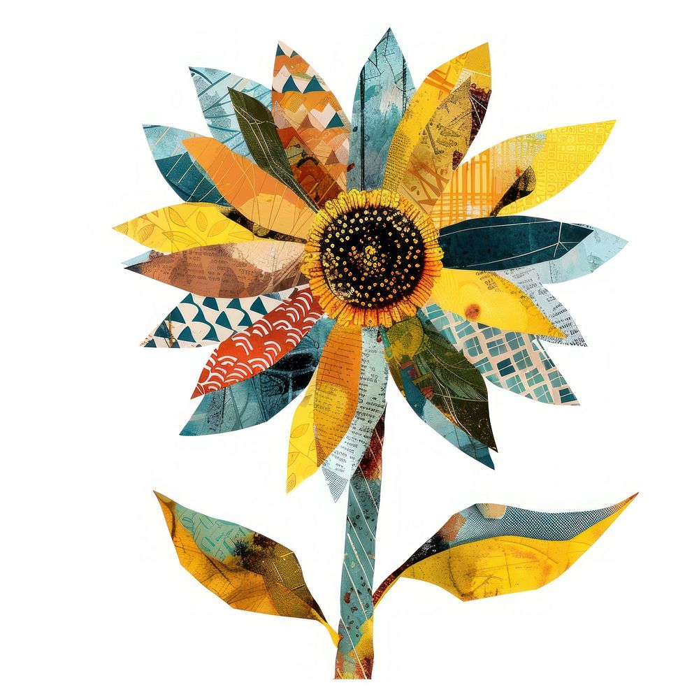 Flower Collage sumflower sunflower pattern collage.