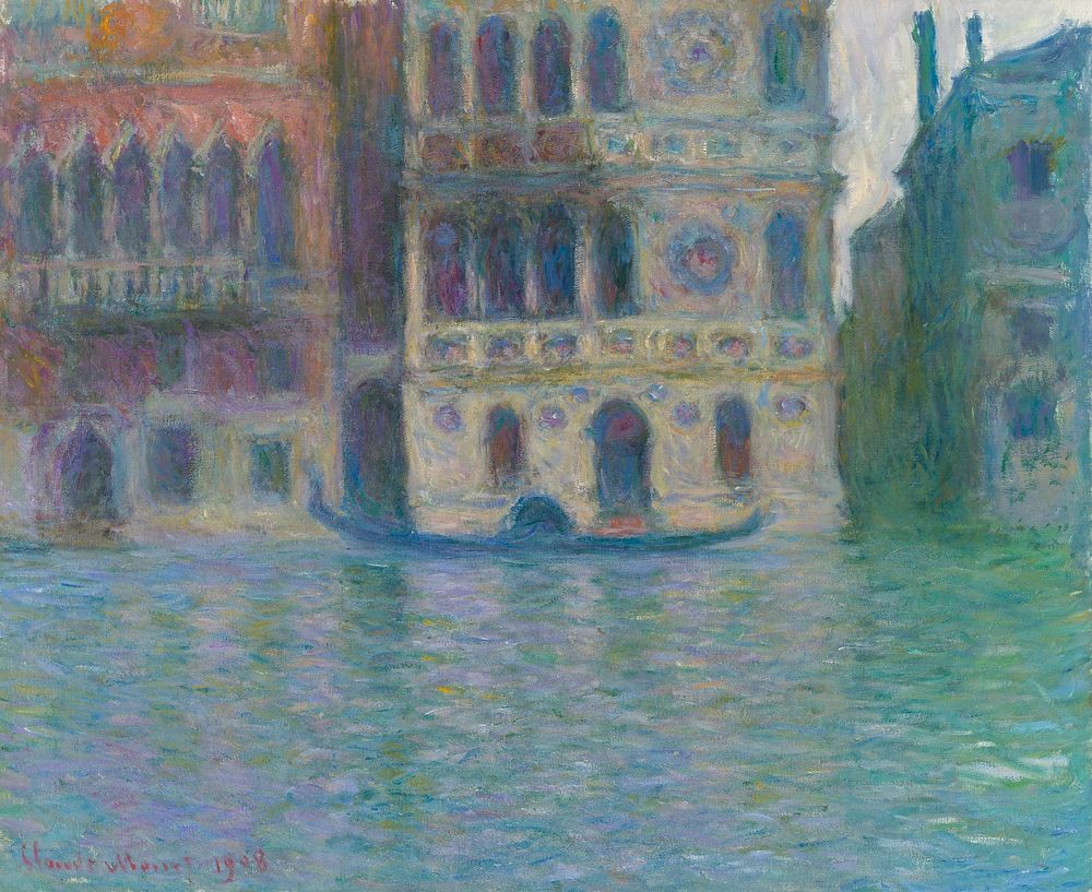 Claude Monet's Venice, Palazzo Dario. Original public domain image from Art Institute of Chicago. Digitally enhanced by…