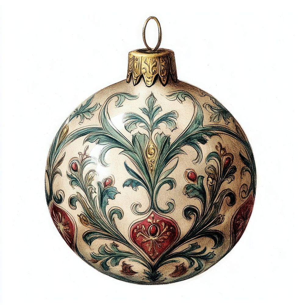 A christmas bauble ornament vintage design.