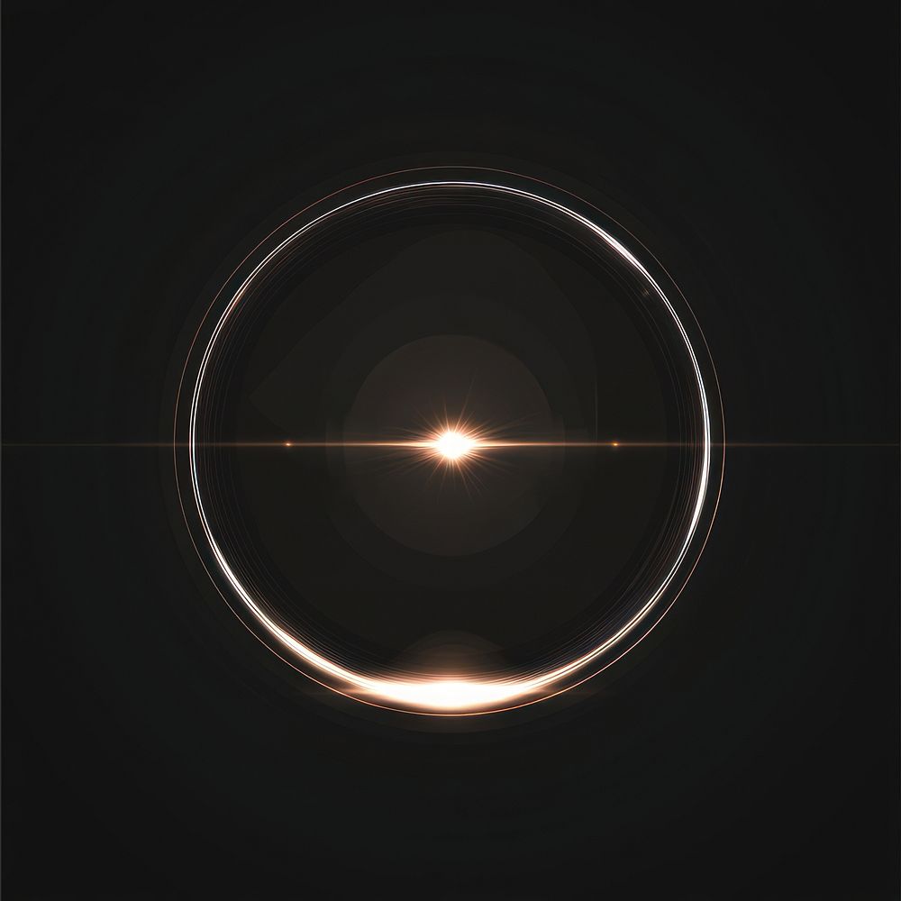 An isolated blink light effect background flare dark.