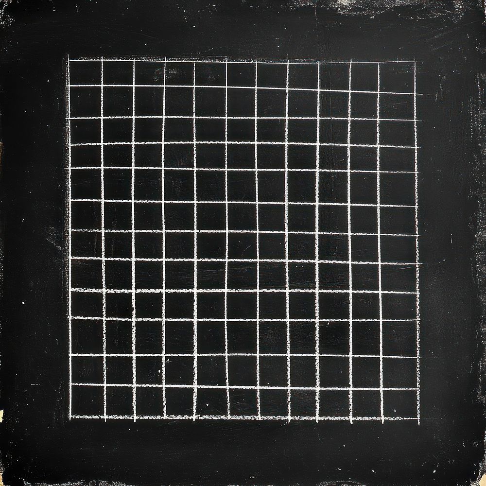 A white grid line illustration blackboard texture.