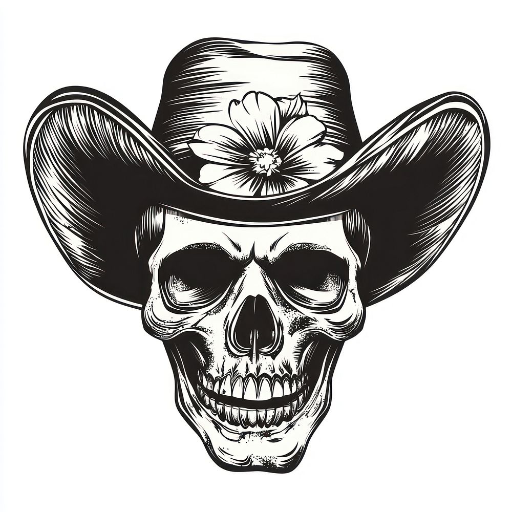 Art illustration western flower.