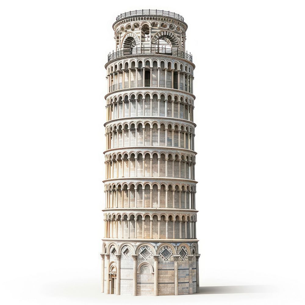 Leaning Tower of Pisa tower architecture landmark.