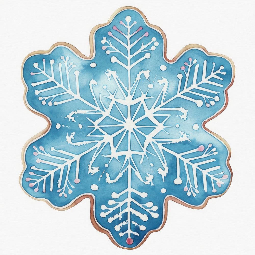 Snowflake illustration cookie winter.