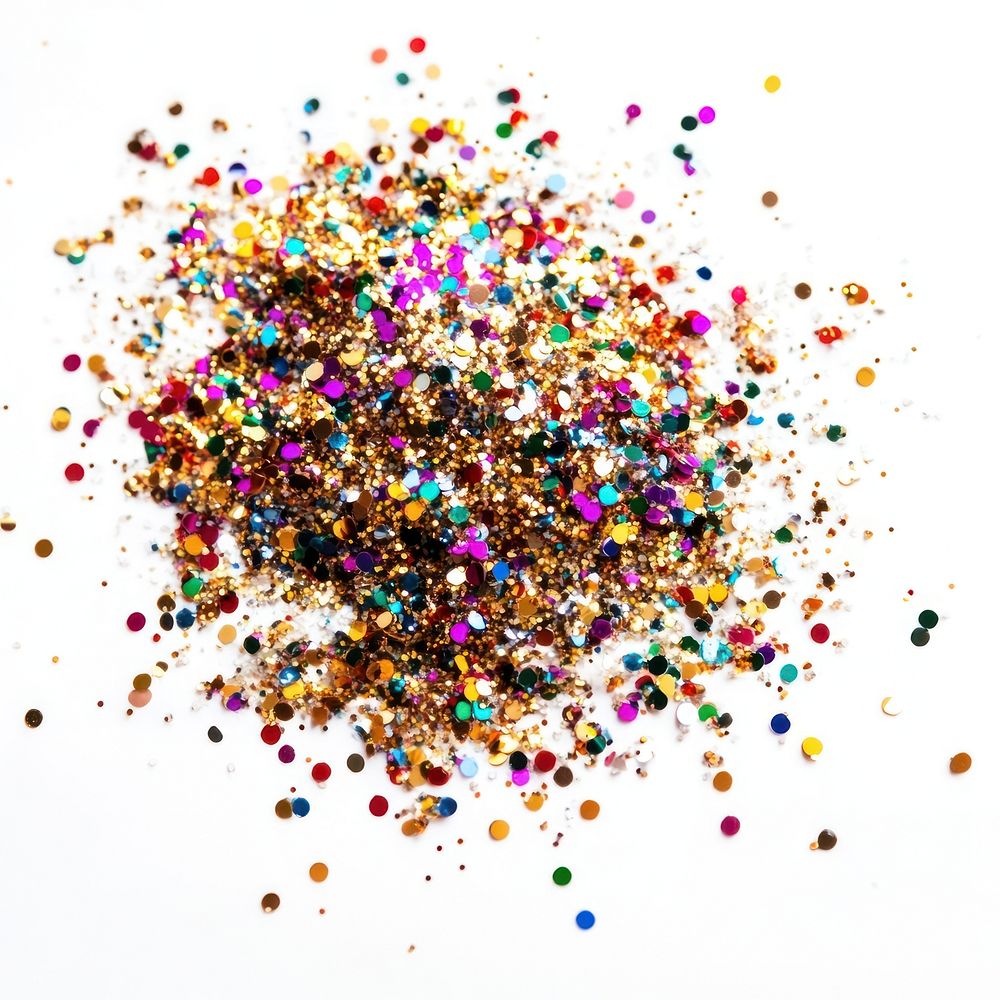 Photo of Glitter glitter confetti multicolored.