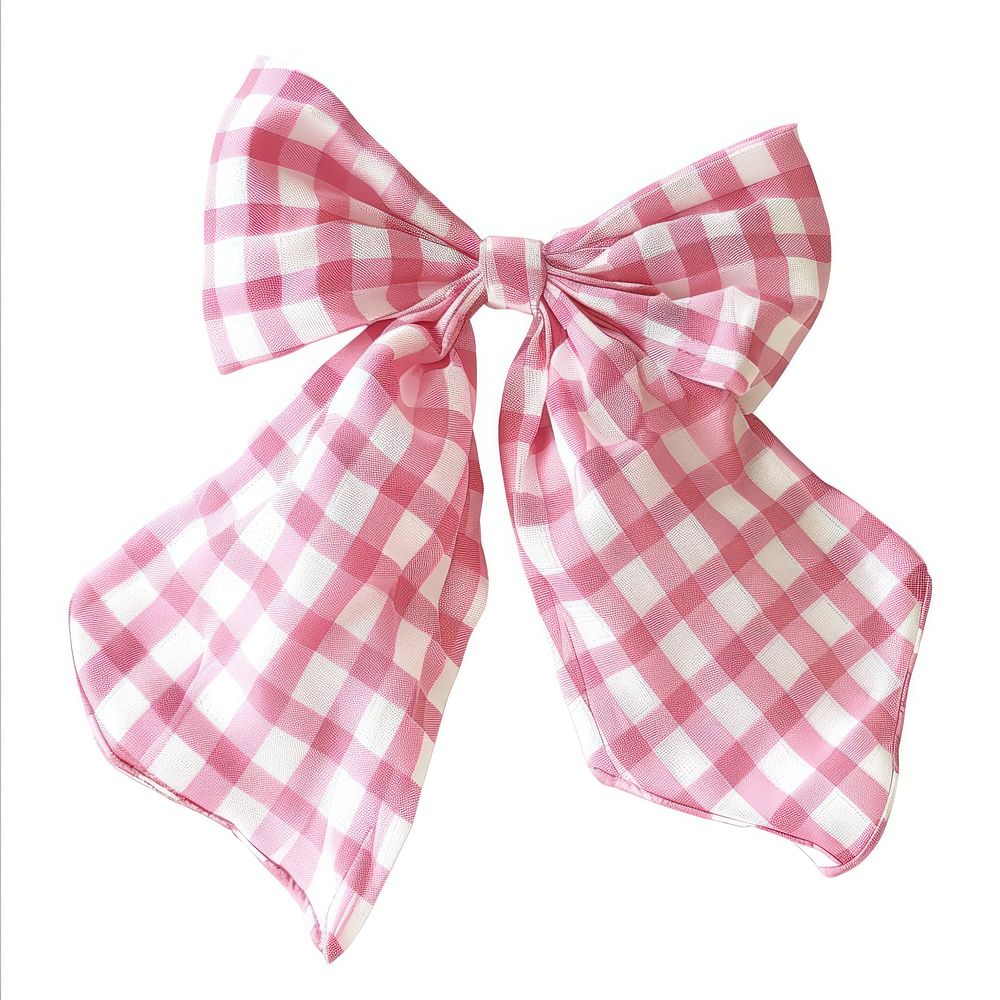 Coquette pink white gingham bow accessories accessory decorative.