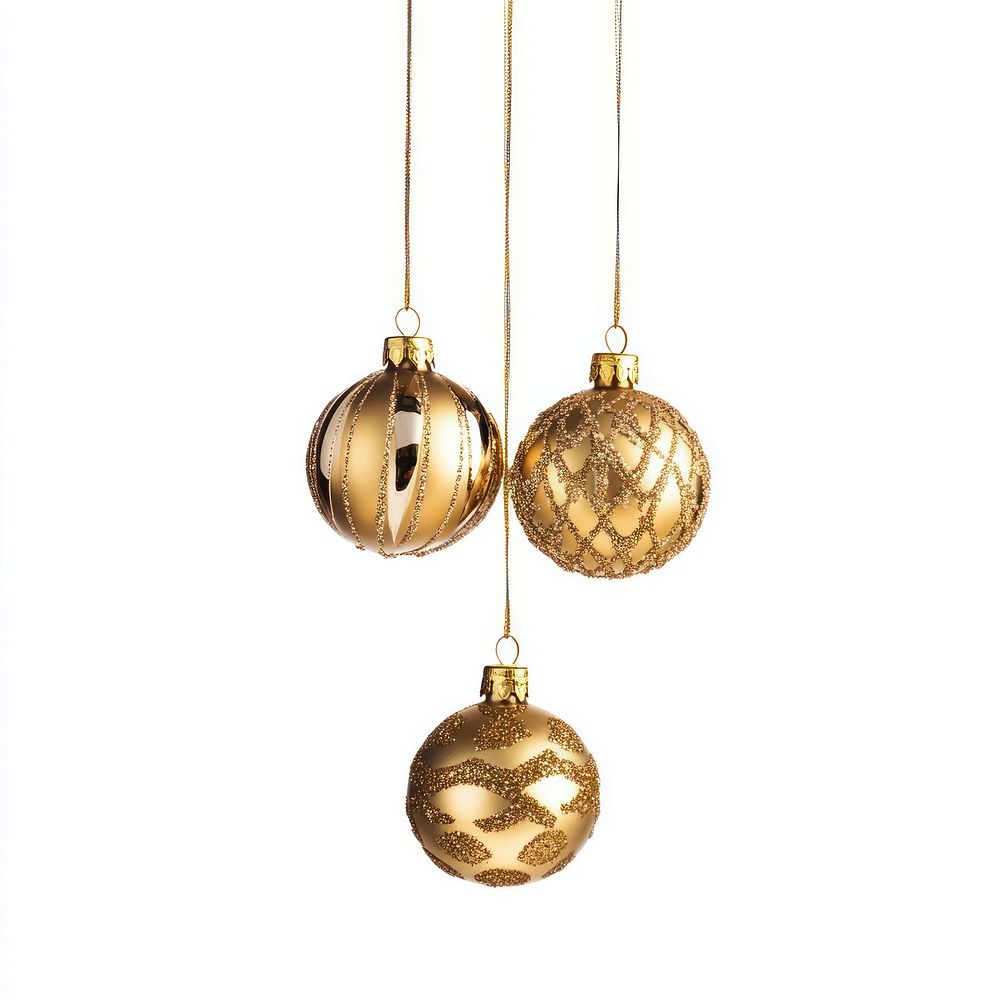 A four cute christmas pattern golden baubles hanging down accessories decorations chandelier.