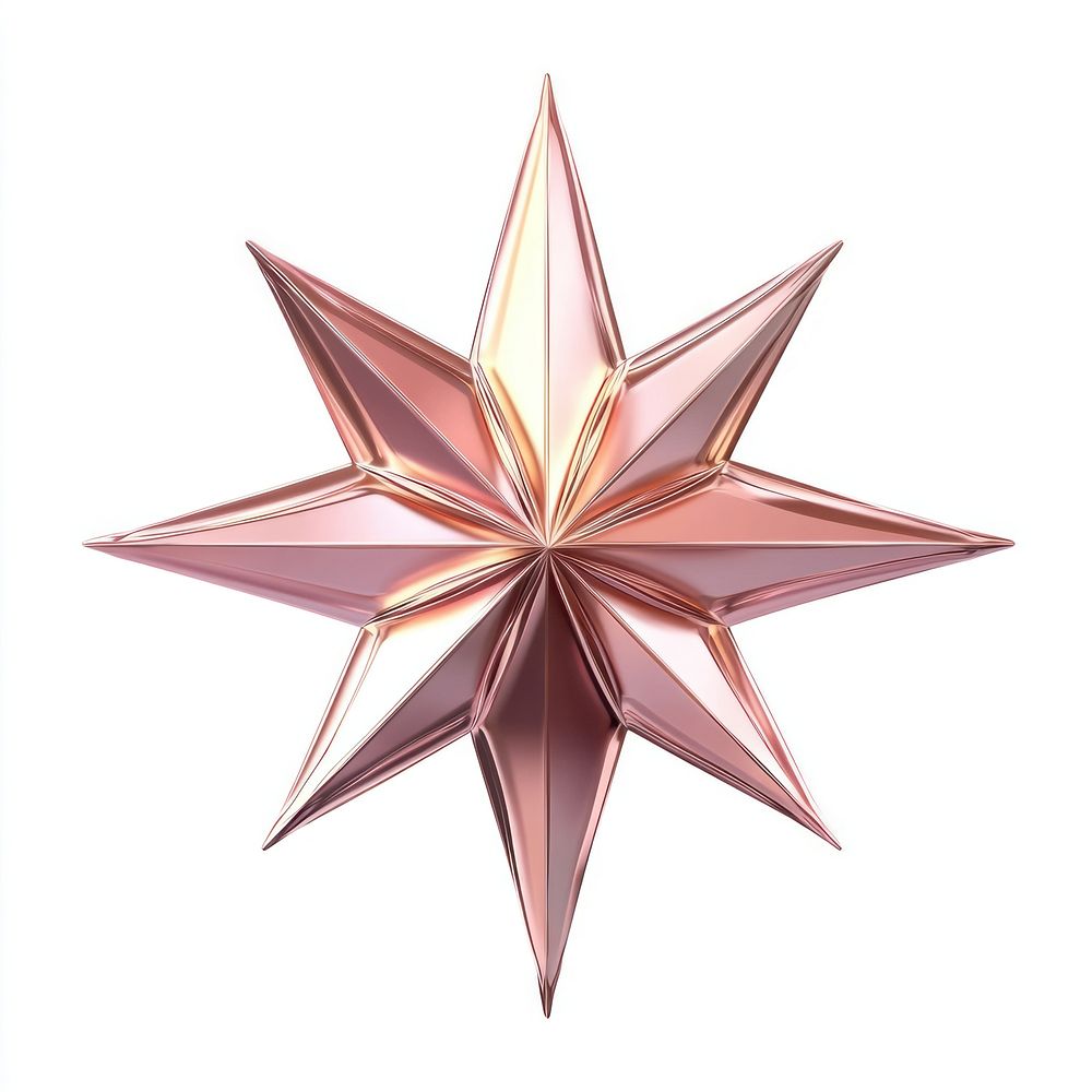 Rose gold star rose illustration decorative.