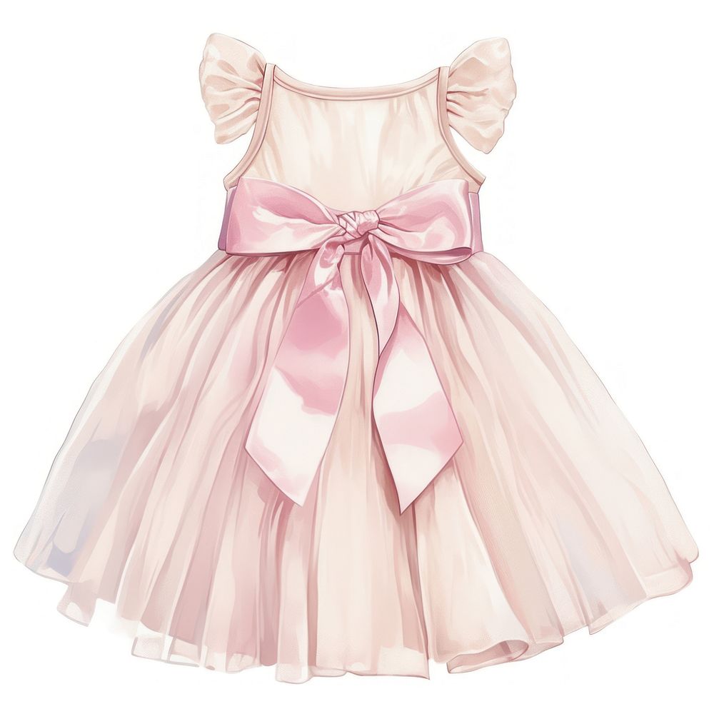 Coquette dress fashion ribbon pink.