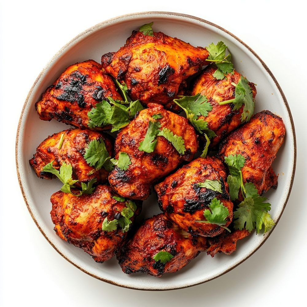 Tandoori Chicken chicken cilantro poultry.