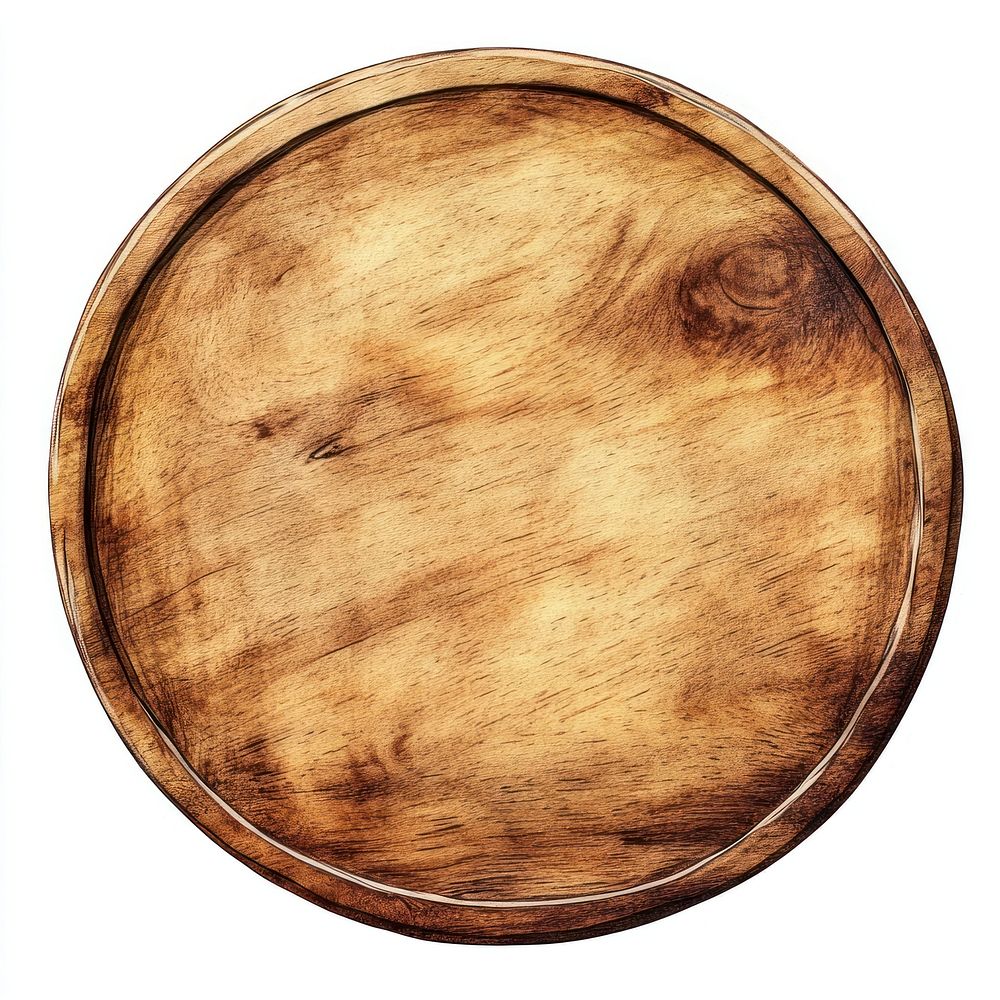 Round wooden board accessory hardwood jacuzzi.