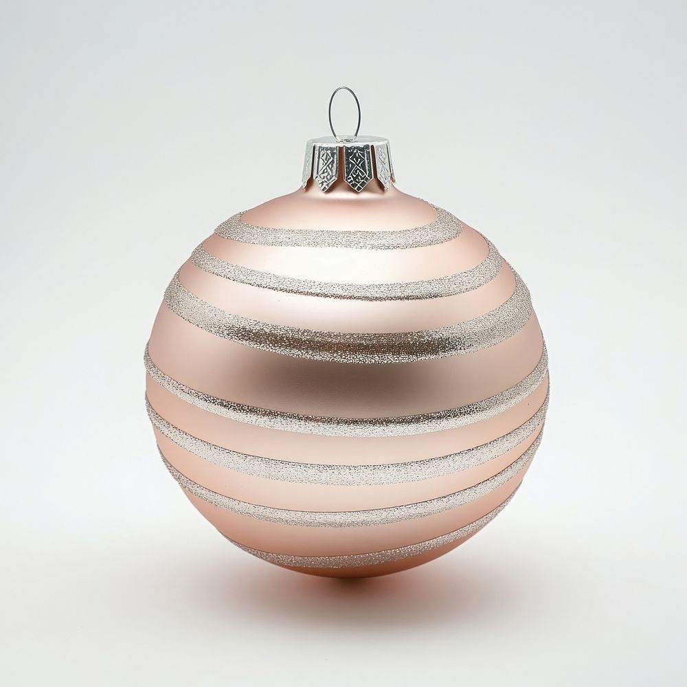 Rose gold Christmas ornament christmas stripes accessories.