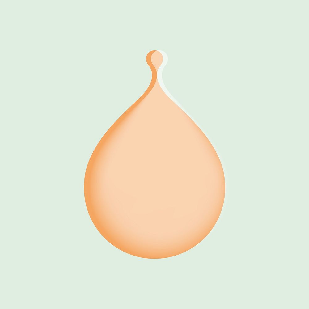 Minimalist peach droplet  background