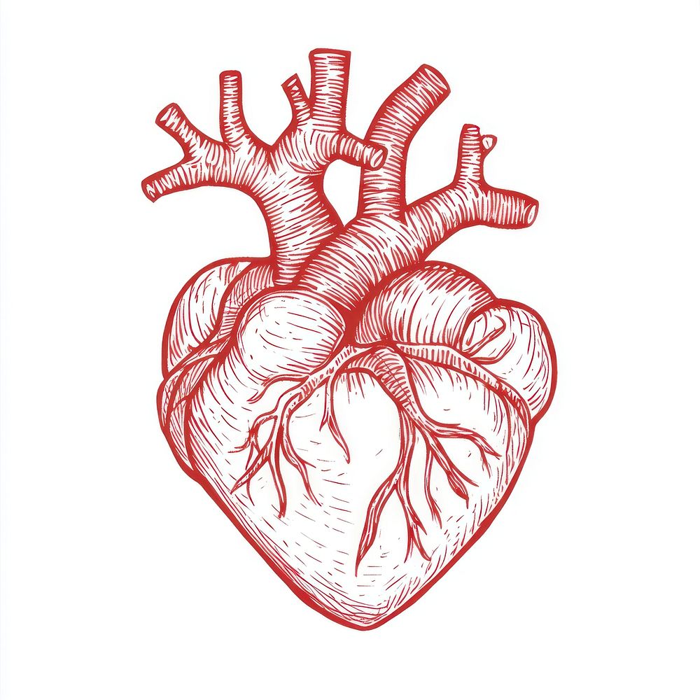 Heart illustration drawing sketch.