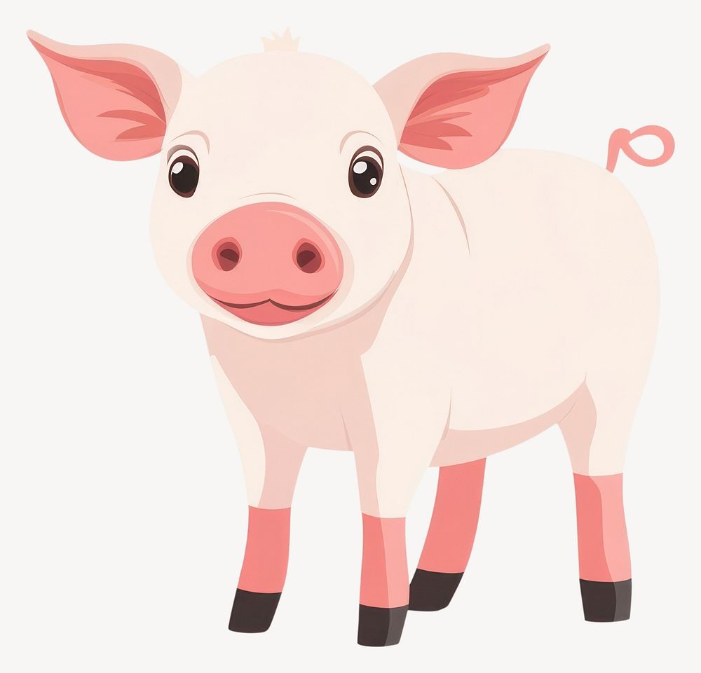 Pig illustration animal art vector