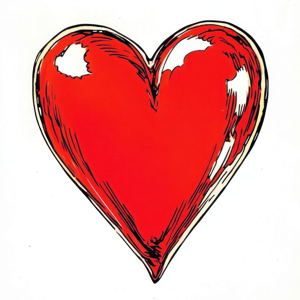 Valentines illustration symbol heart.