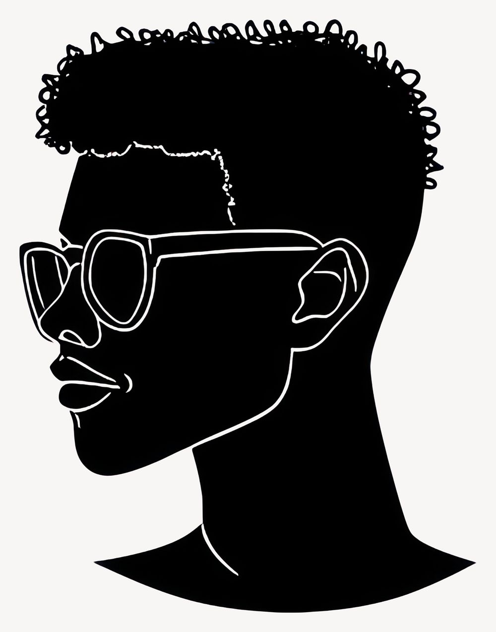 People avatar silhouette person art vector