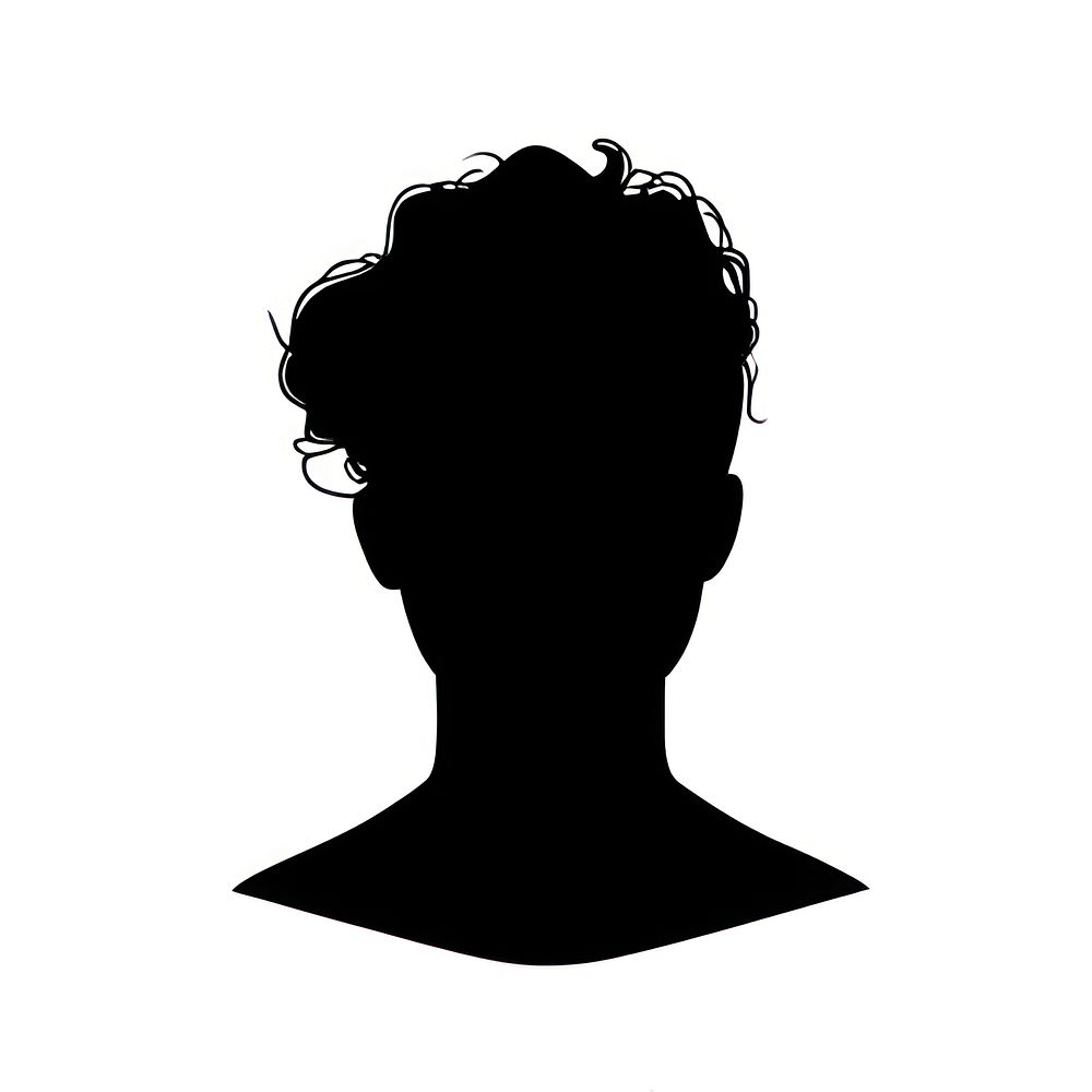 People avatar silhouette portrait person.