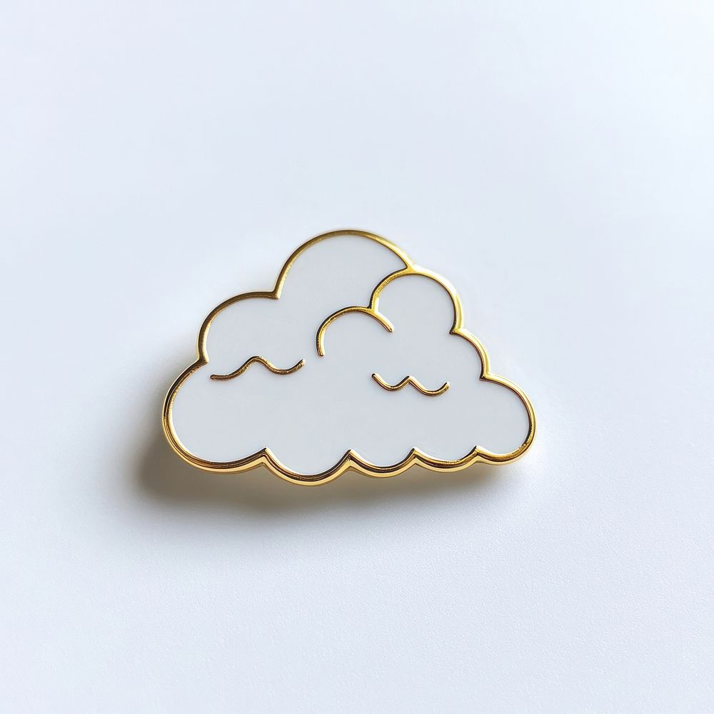 Cloud pin badge accessories accessory enamel.