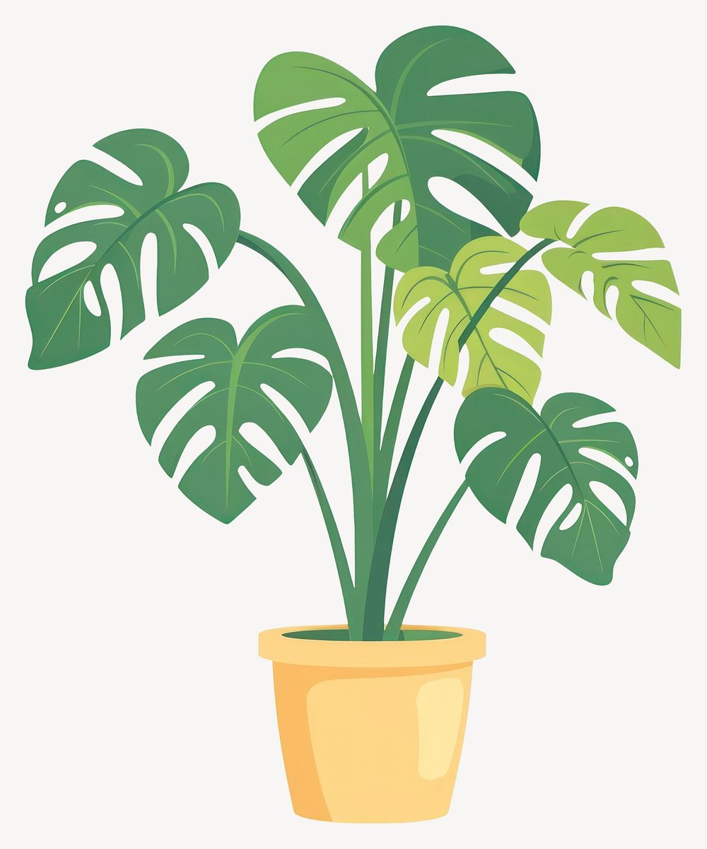 House plants illustration flower leaf vector