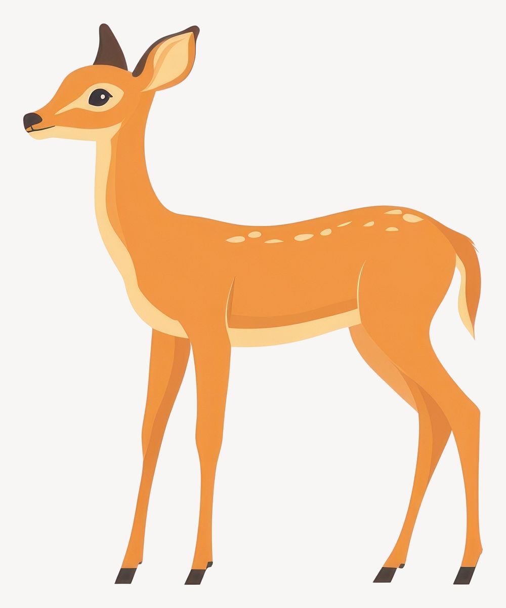 Deer illustration wildlife animal vector