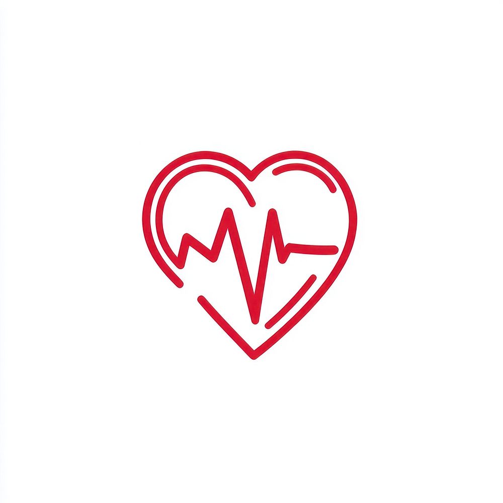 Heart minimal symbol design.