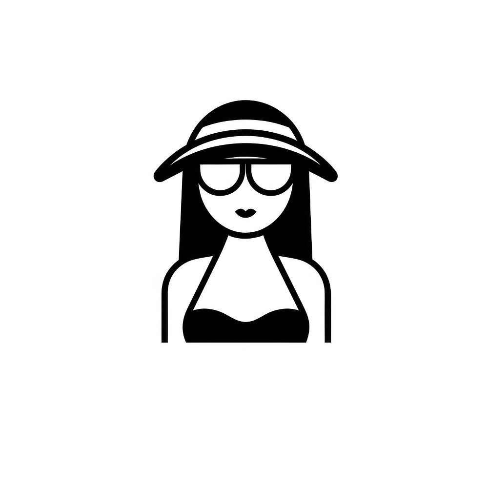 A summer illustration sunglasses beachwear.