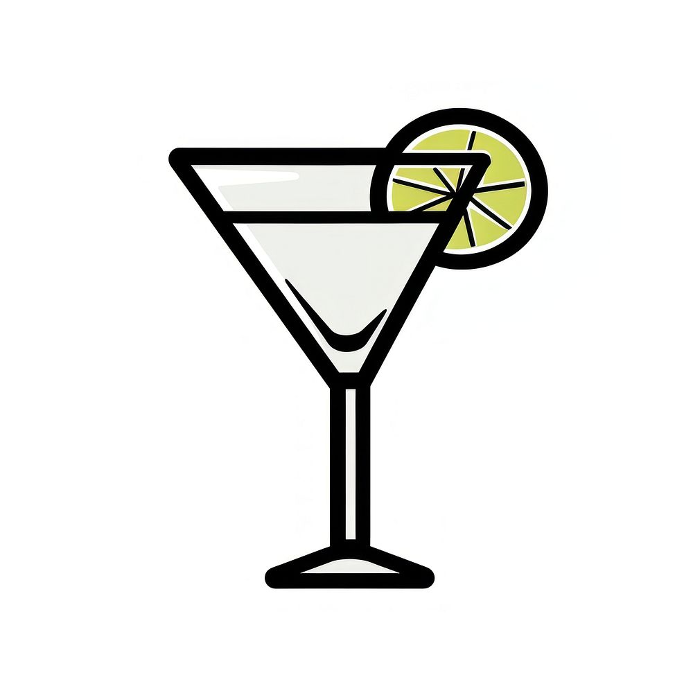 Icon of cocktail beverage martini drink.