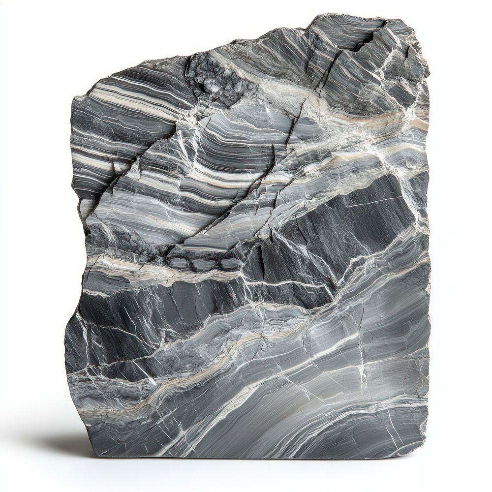 Polished Shale Slab mineral pattern smooth.