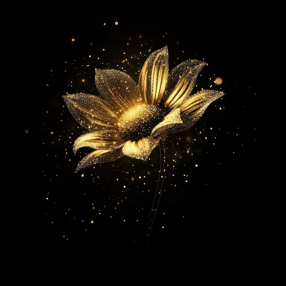 Sunflower sparkle light glitter background illustration accessories.