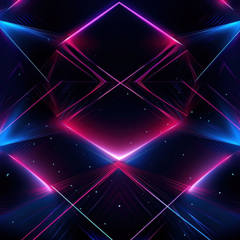 Abstract neon background pattern lights art.